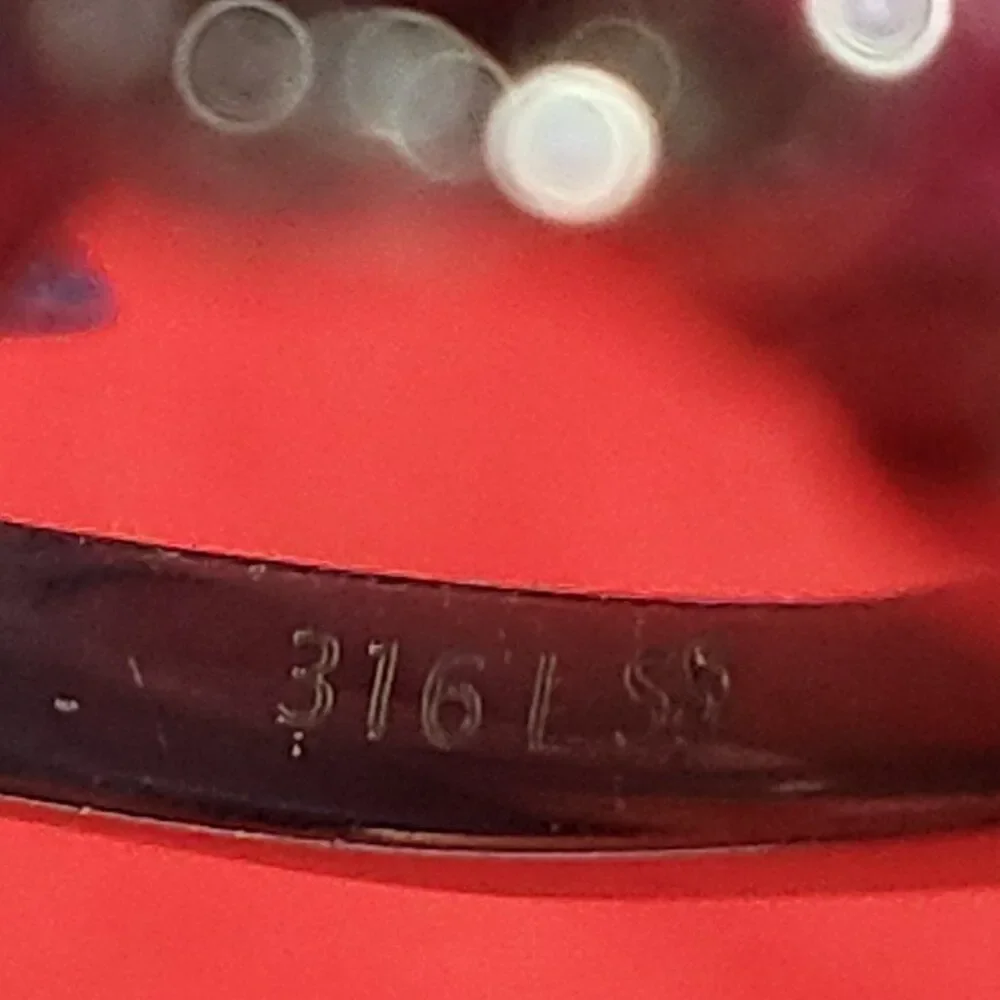 Ruby Trilogy Stainless Steel Ring